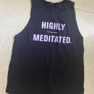 lululemon Brunswick Muscle Tank, black, size 4, limited edition, pima cotton